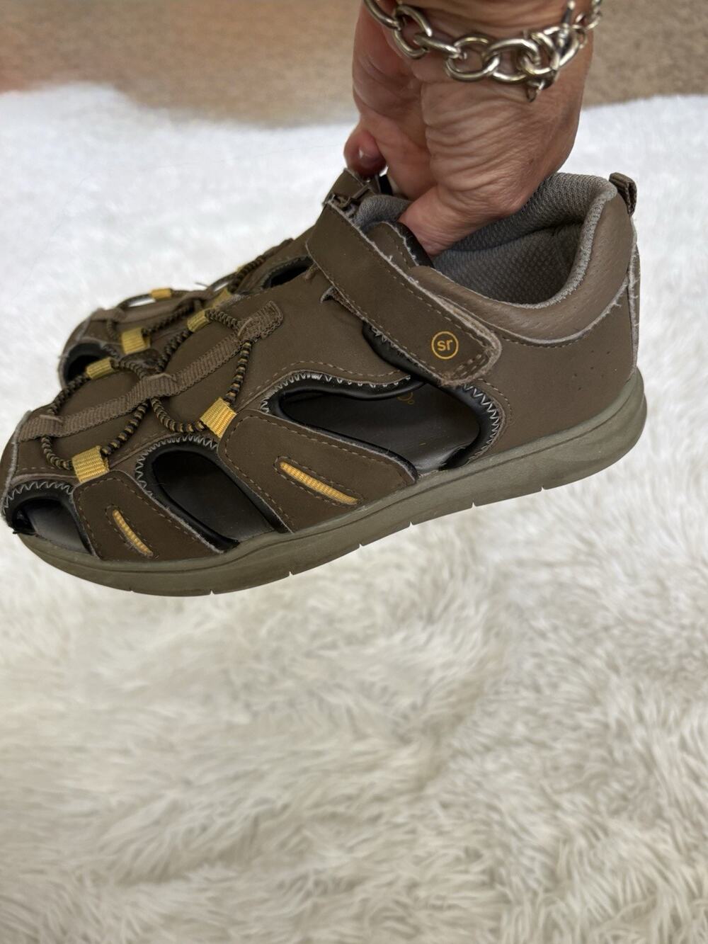 Stride Rite 360 Little Boys 12 Classic Brown Fisherman Style Sandals. Grt Qual